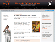 Tablet Screenshot of maverickscricket.com